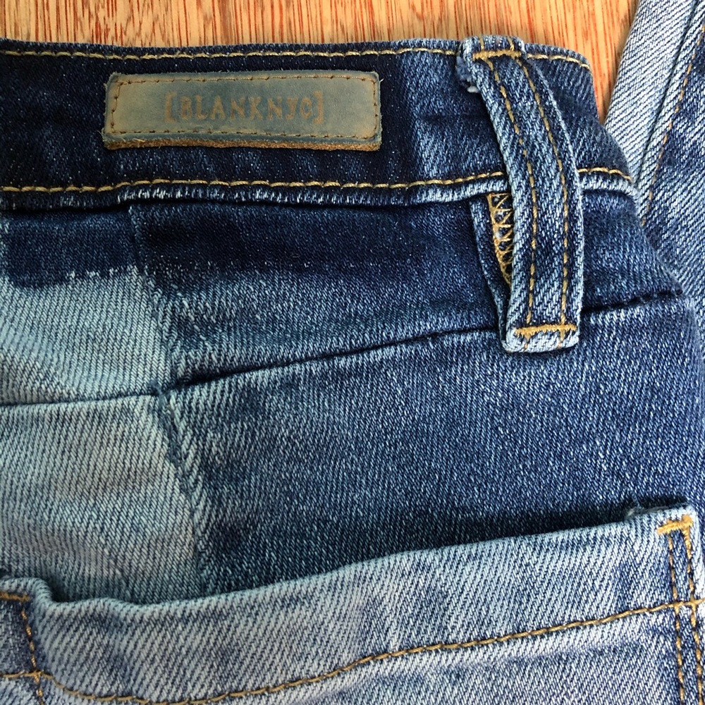 SOLD. Blanknyc The Reade Crop Patchwork Jeans - Picture 6 of 7